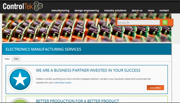 ControlTek new website 